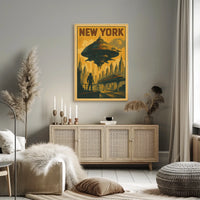 New York Futuristic Vision Poster
