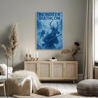 Reindeer Biathlon Poster