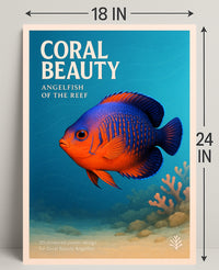 Coral Beauty Angelfish Poster PosterGoat