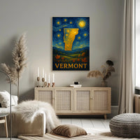 Vermont Starry Night Wall Art Print