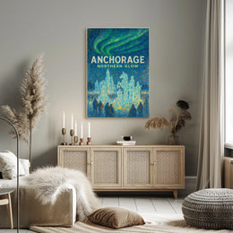 Anchorage Northern Glow Poster