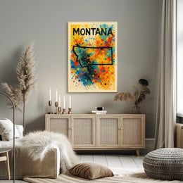 Montana Splash Poster