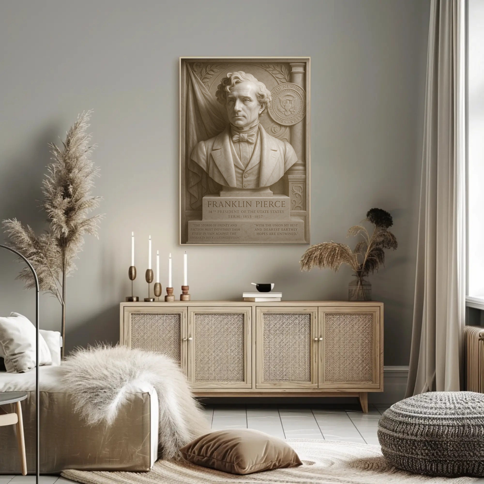 Franklin Pierce Presidential Tribute Historical or Presidential Poster