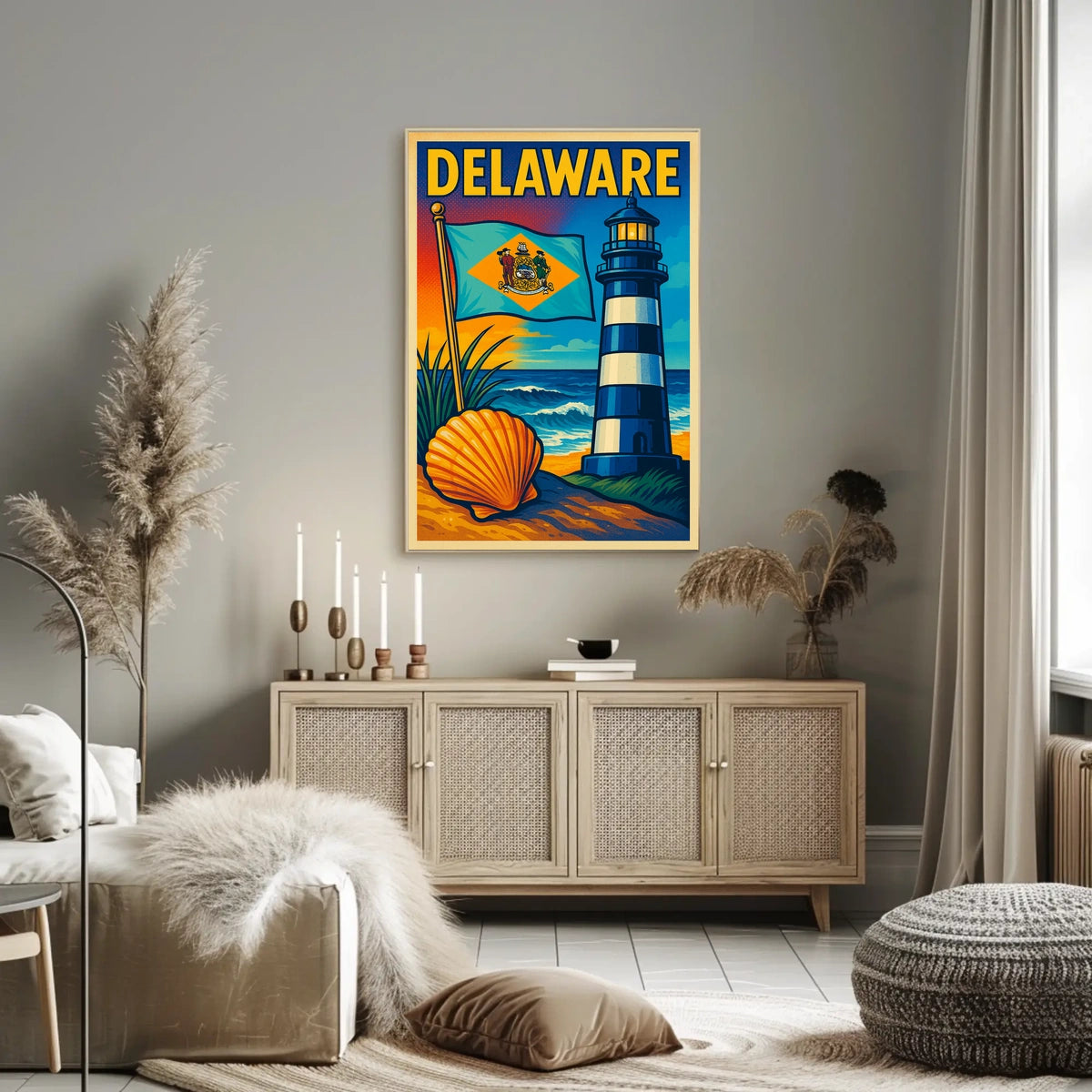 Delaware Coastal Charm Poster