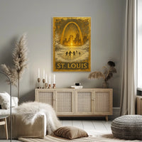 St. Louis Winter Scene Poster