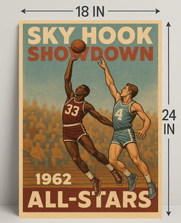 SKY HOOK SHOWDOWN: Vintage Sports Poster