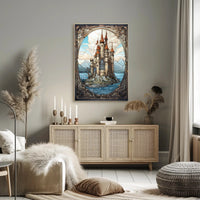 Enchanted Castle By The Sea Poster