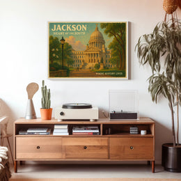 Jackson Heart of the South Travel Poster