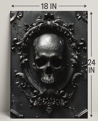 Gothic Skull Emblem Poster