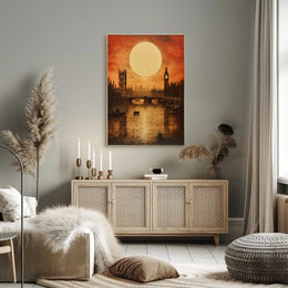 Sunset Over London Poster