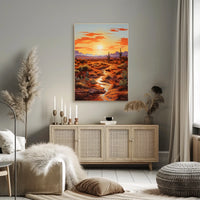 Desert Sunset Poster