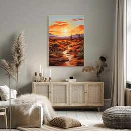 Desert Sunset Poster