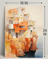 Cliffside Architecture Poster