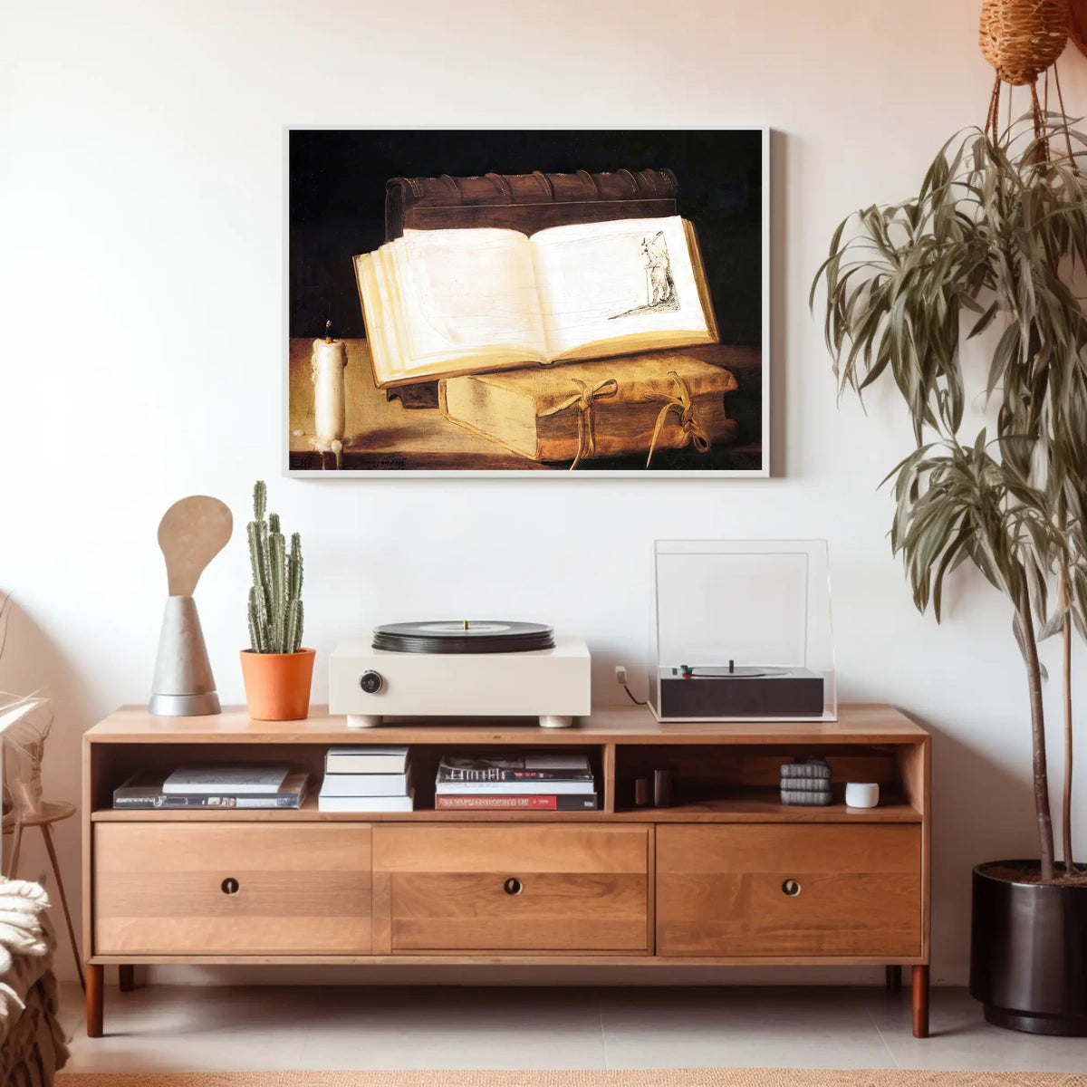 Illuminated Medieval Book Still Life - Artistic Poster