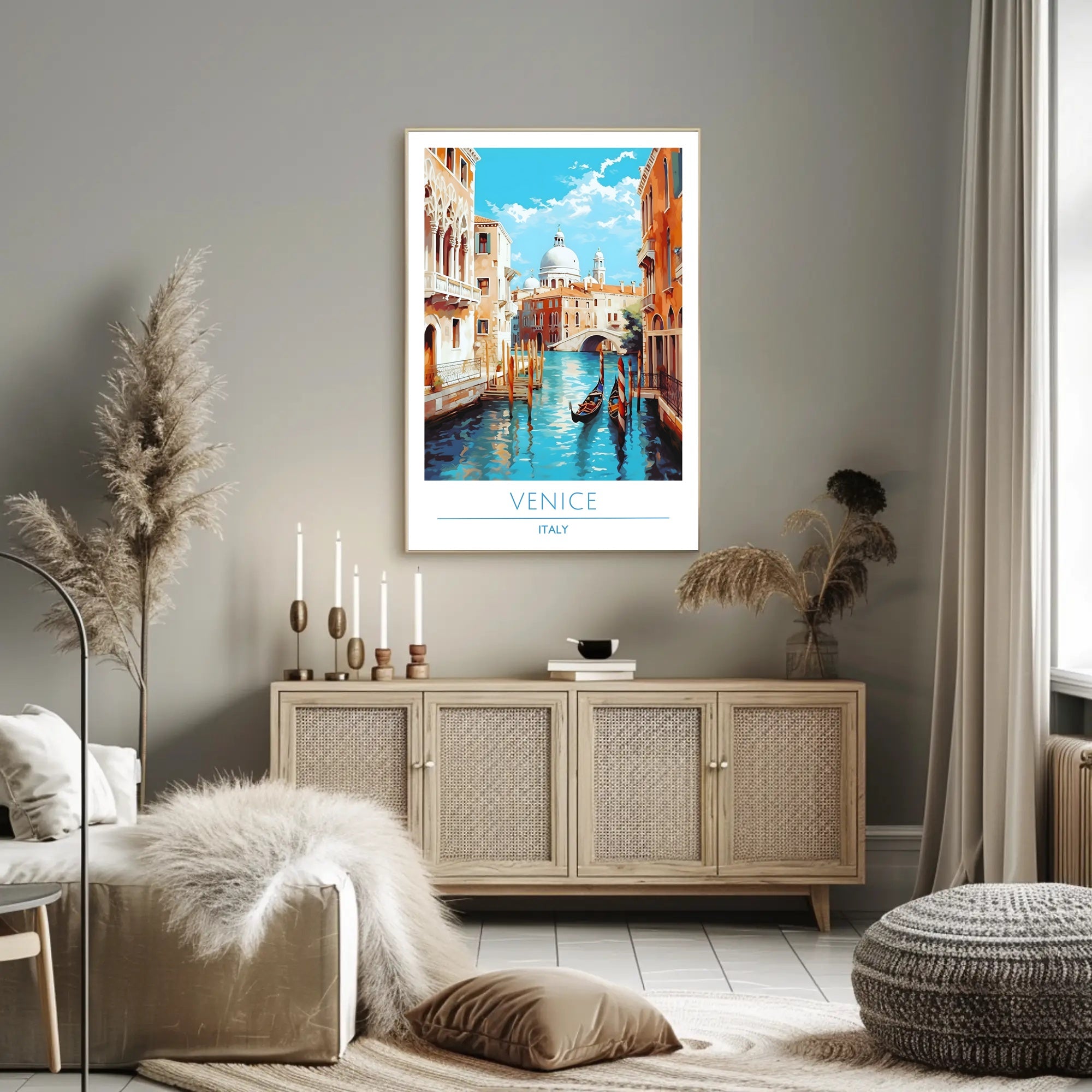 Venice Canal Scene Poster