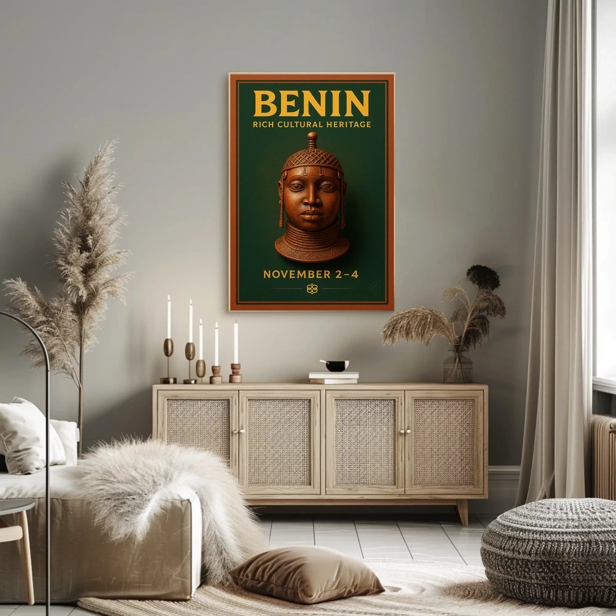 Benin Rich Cultural Heritage Poster