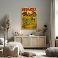 Nebraska A Journey Through Heritage Poster