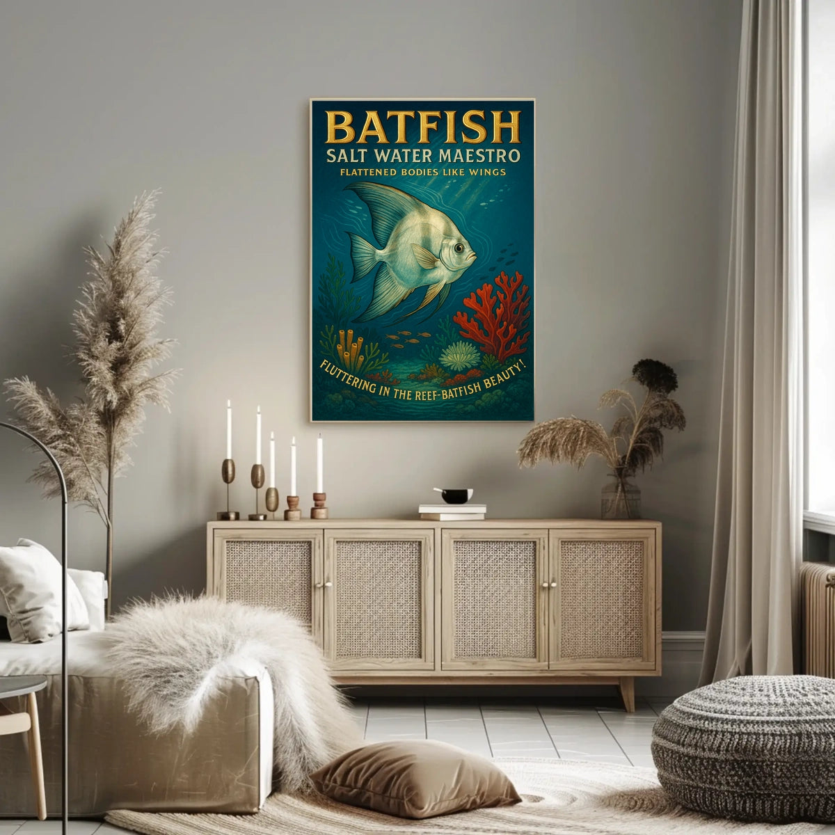 Batfish Salt Water Maestro Poster
