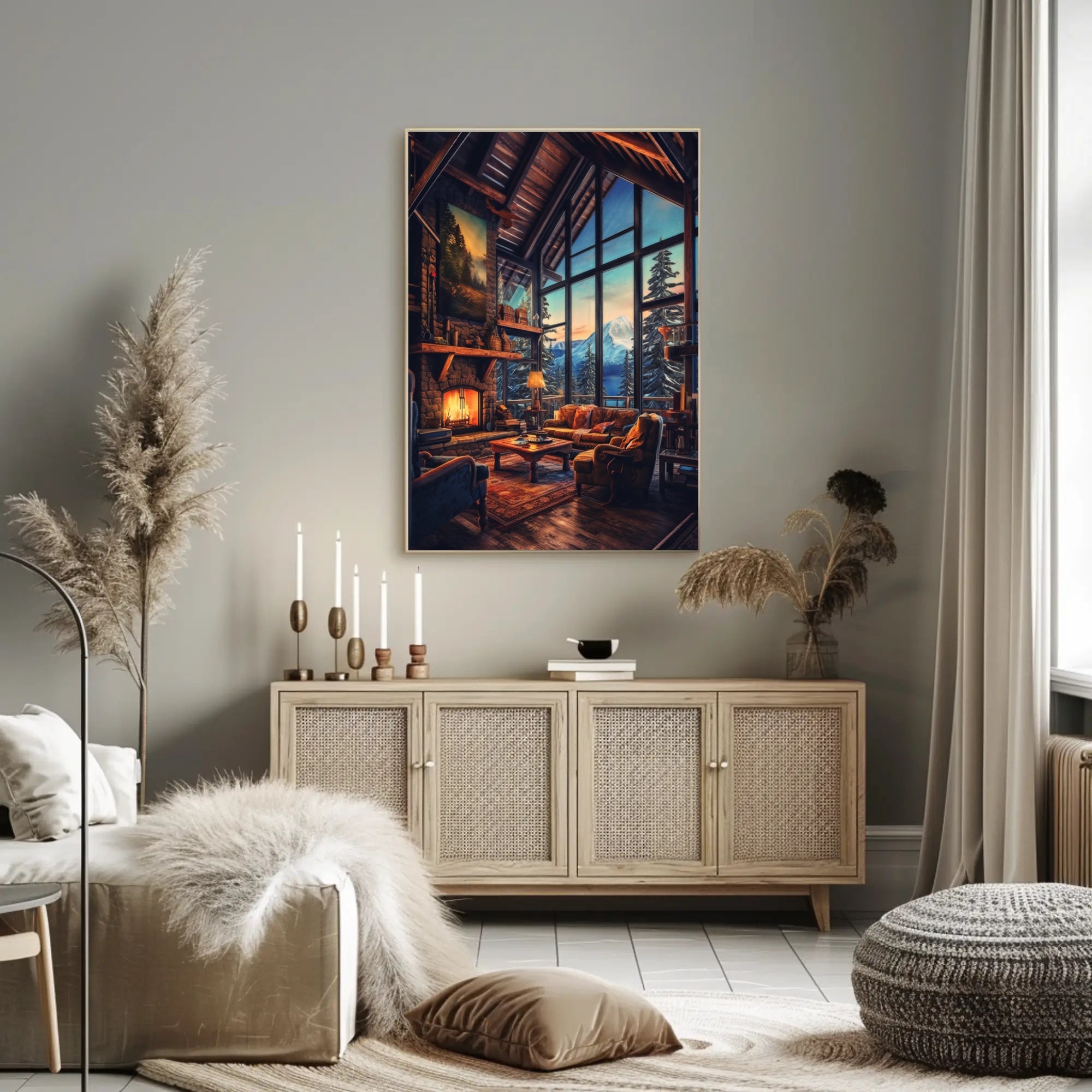 Cozy Mountain Retreat Poster