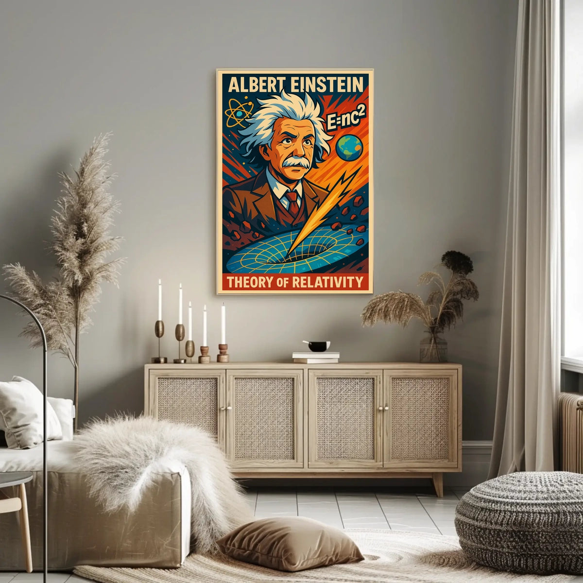 Albert Einstein Theory Of Relativity Poster