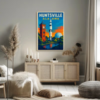 Huntsville Landmarks Poster