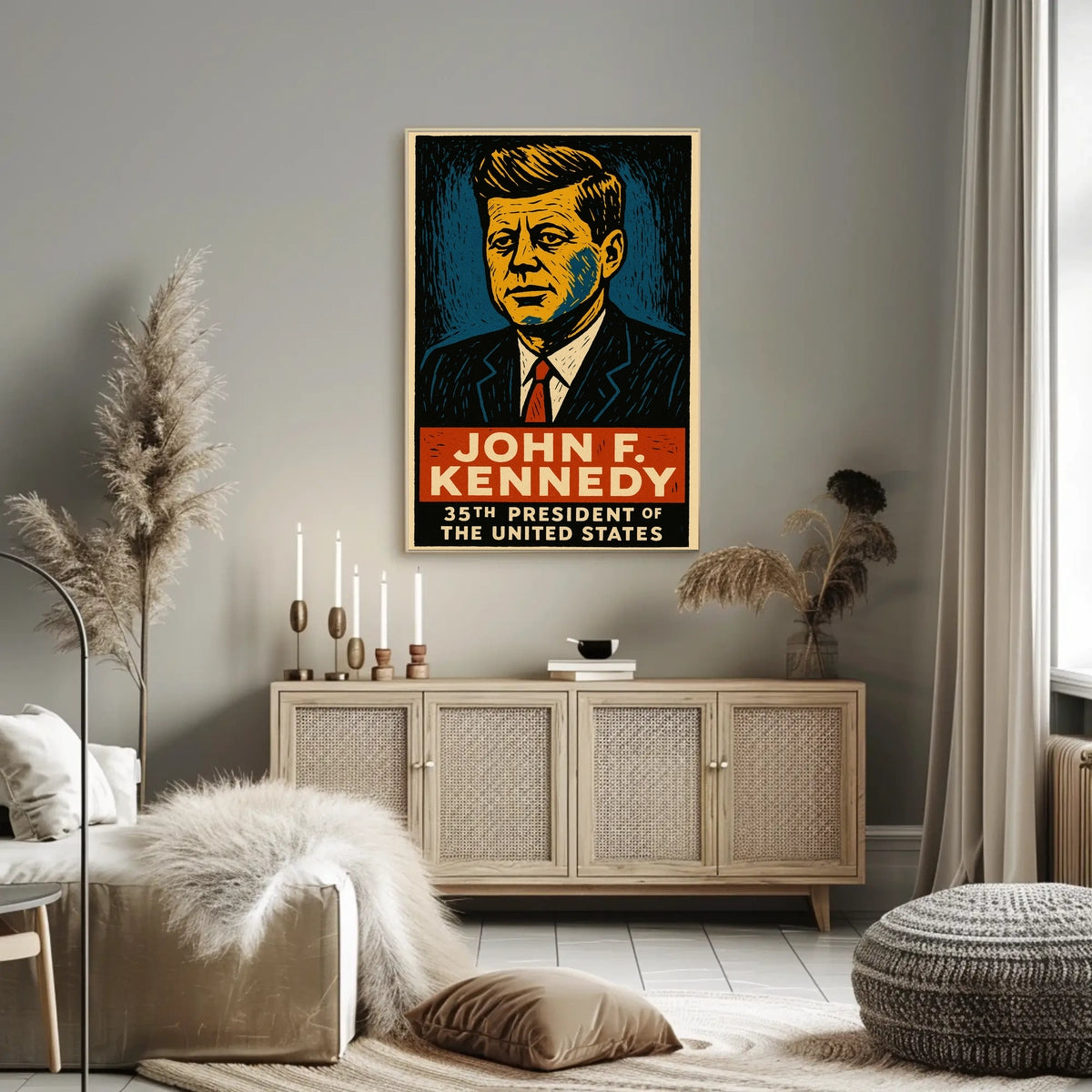 John F. Kennedy 35Th President Poster
