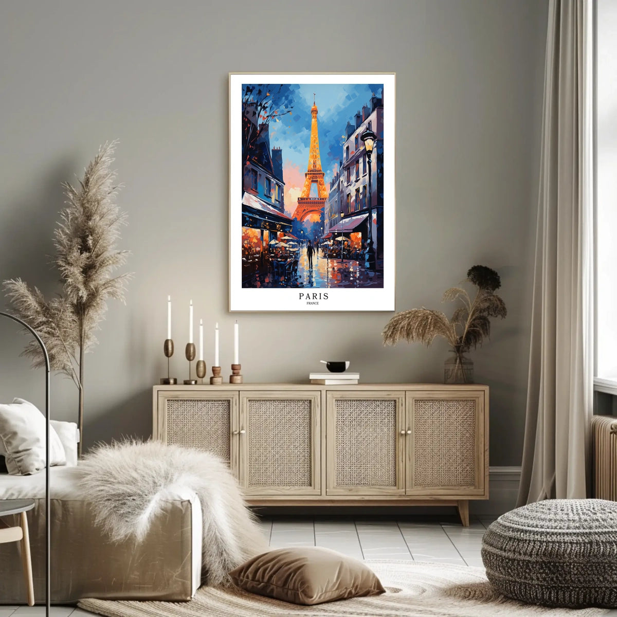 Paris At Dusk Poster