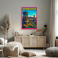Edinburgh Cityscape Poster