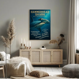 Hammerhead Shark Salt Water Sentinel Poster