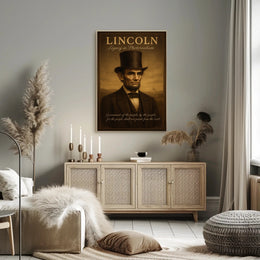 Abraham Lincoln Legacy in Photorealism Poster PosterGoat