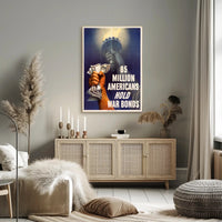 Vintage War Bonds Poster Art Print for Home Decor PosterGoat