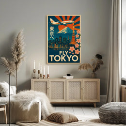 Tokyo Vintage Travel Advertisement Poster