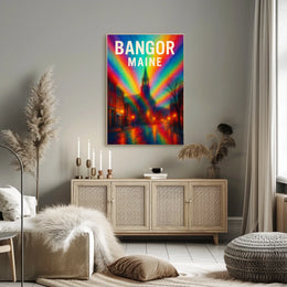 Bangor, Maine A Vibrant Impression Poster