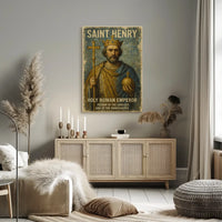 Saint Henry: Reverent Medieval Art Poster
