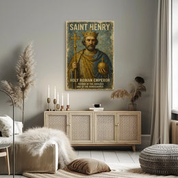 Saint Henry: Reverent Medieval Art Poster