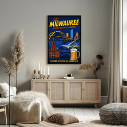 Milwaukee Landmarks Poster PosterGoat
