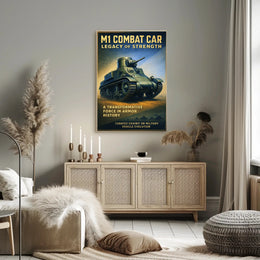 M1 Combat Car Legacy of Strength Poster