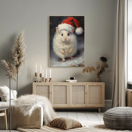 Festive Hamster Delight Poster