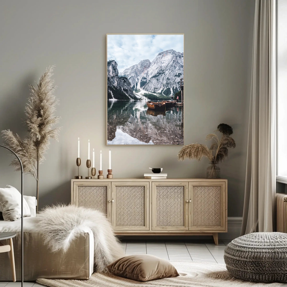 Serene Mountain Lake Poster