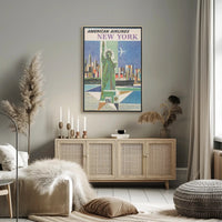 American Airlines New York Poster PosterGoat
