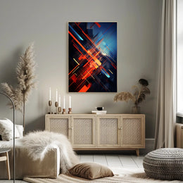 Dynamic Abstract Composition Abstract Poster PosterGoat