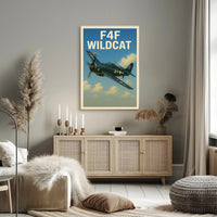 F4F Wildcat Poster PosterGoat