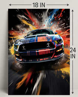 Speed And Color Explosion Poster