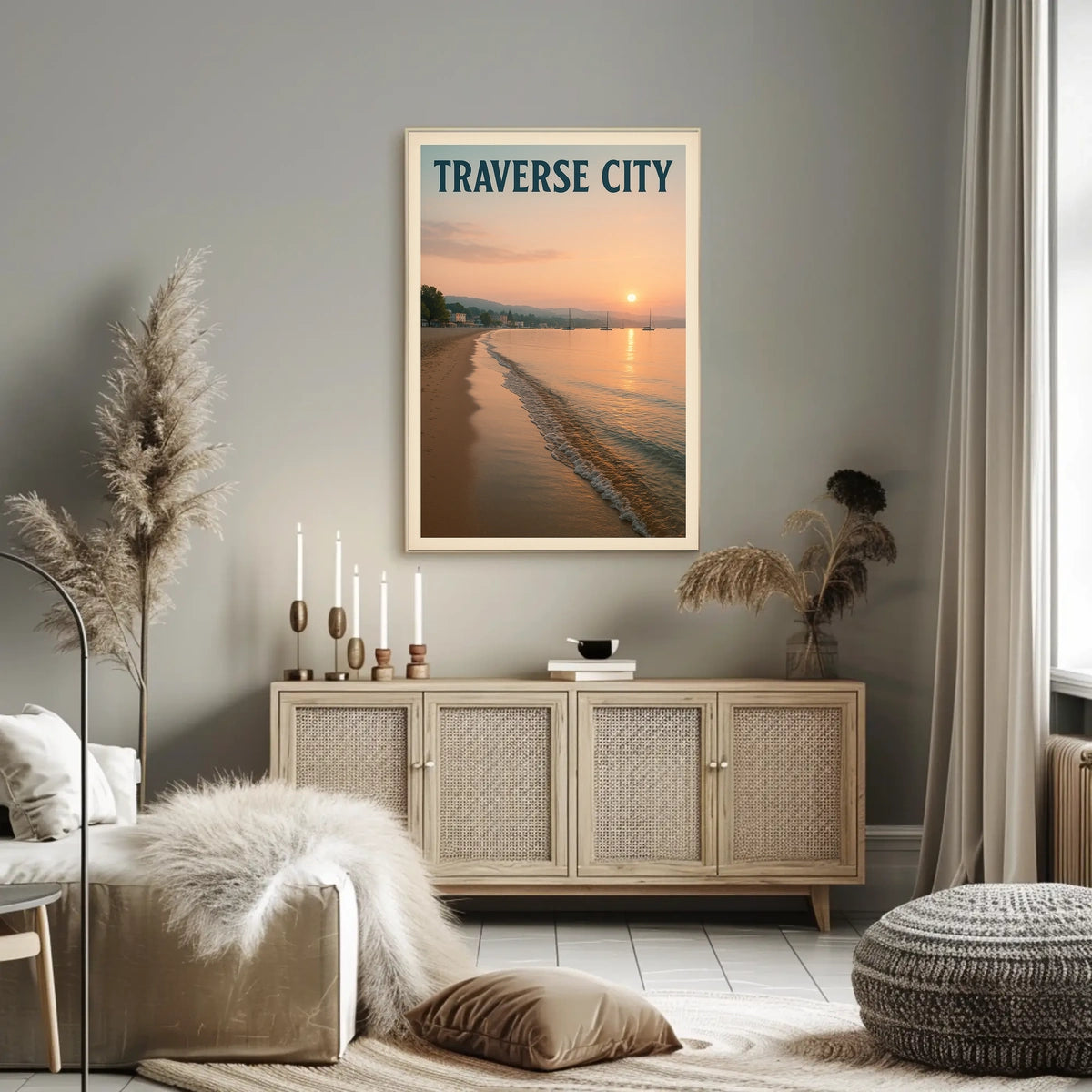 Traverse City Sunset Poster