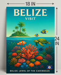 Explore Belize Poster PosterGoat