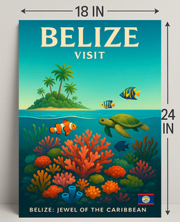 Explore Belize Poster PosterGoat