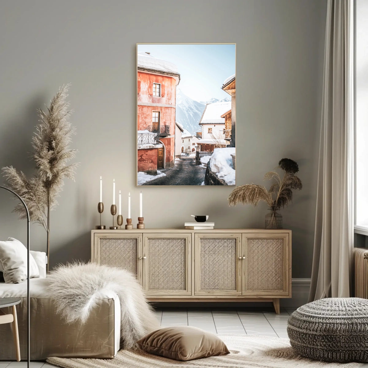 Winter Village Serenity Poster