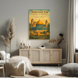 Jerusalem Cradle of Faiths Poster
