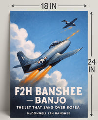 The Jet That Sang Over Korea Poster PosterGoat