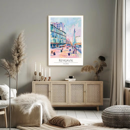 Vibrant Reykjavik Poster PosterGoat